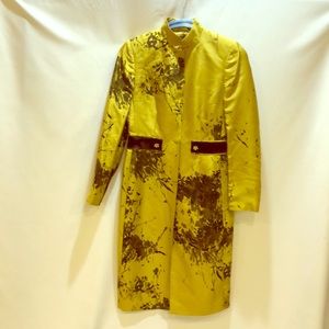 Anne KLEIN silk dress coat.